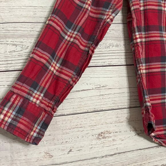 Jachs Girlfriend "Bea" Red Plain Button Up Medium - Picture 3 of 8